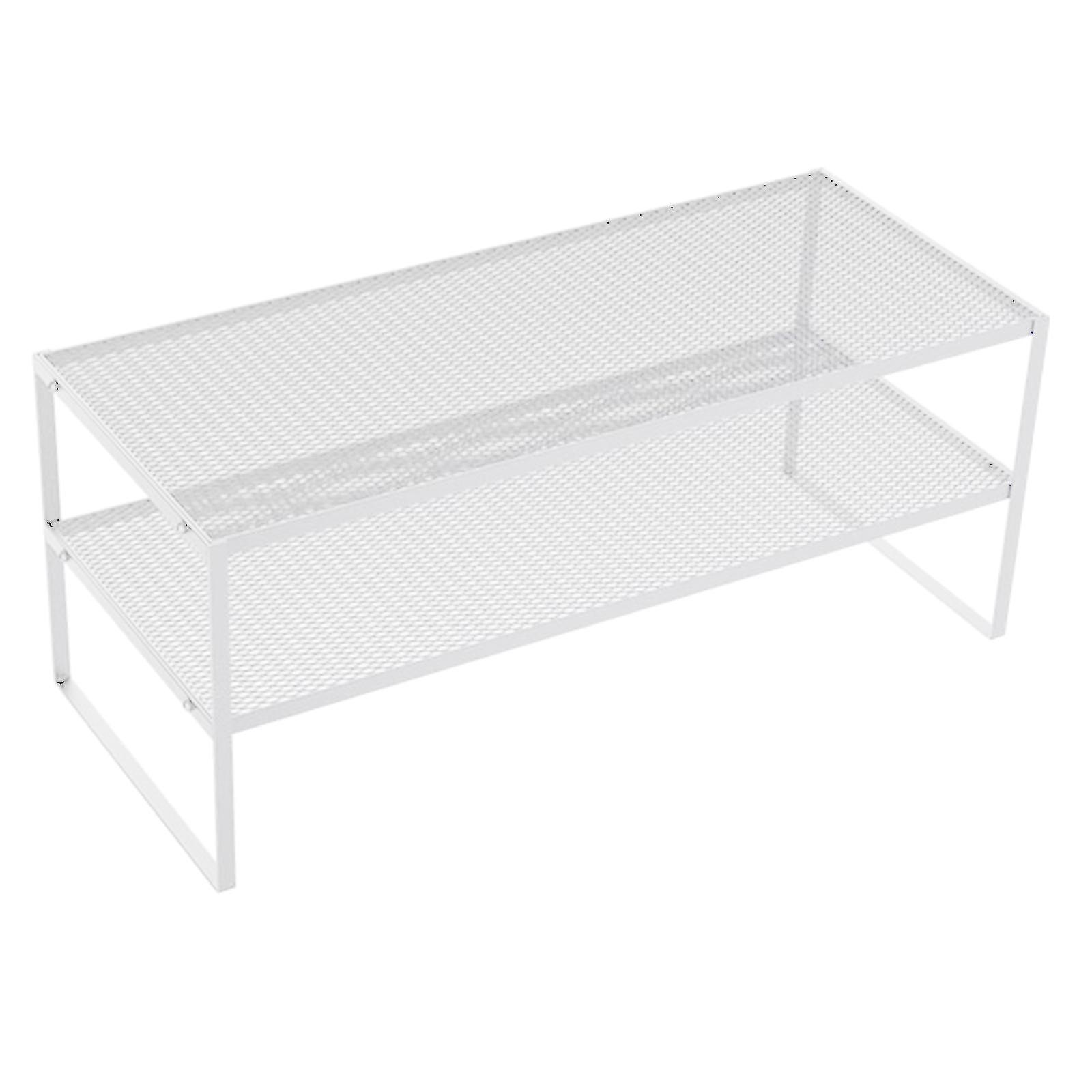 Desktop Computer Stand Removable Computer Rack for Study Room Bedroom Office 2 Layer White