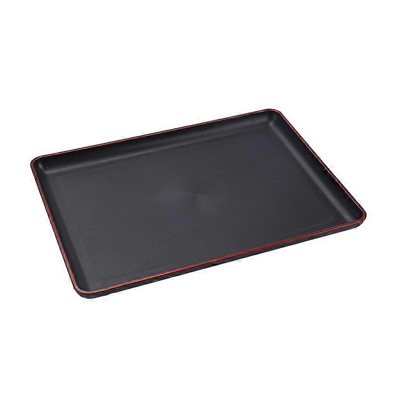 3個のサービングトレイ長方形ファーストフードトレイ多目的キッチンレストランホテル用30x20cm / 11.81x7.87in