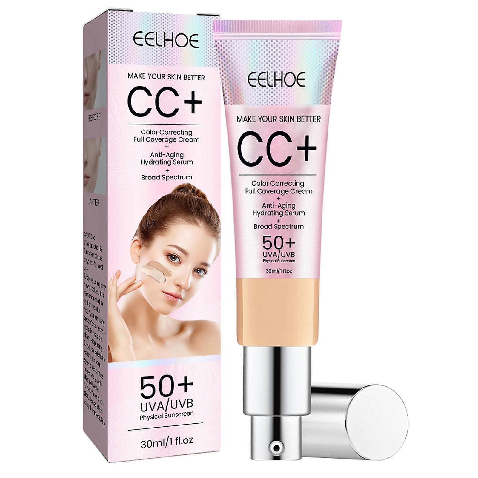 CC Cream Foundation Concealer Waterproof SPF50 Protective Sunscreen for Outdoor Sports Cycling Swimming Fishing