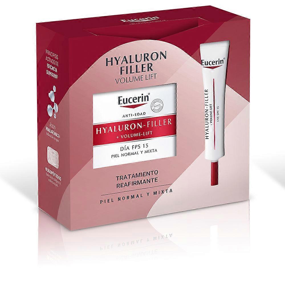 EUCERIN 透明质酸填充剂 + 丰盈提升日霜组合中性皮肤批次 2 件。