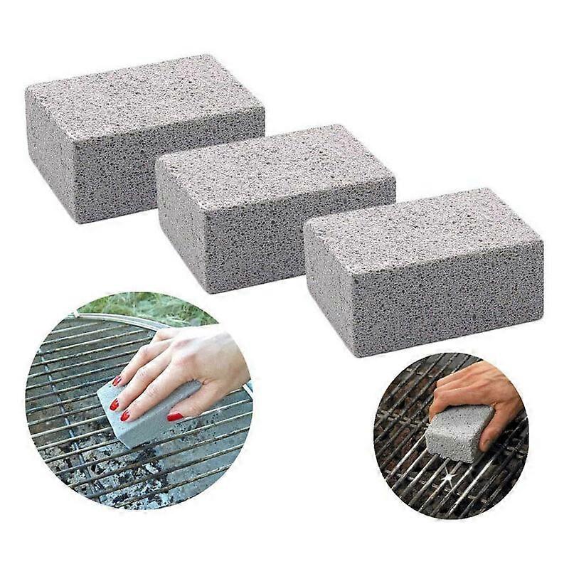 3pcs BBQ Cleaning Brick High Temperature Pumice Brush