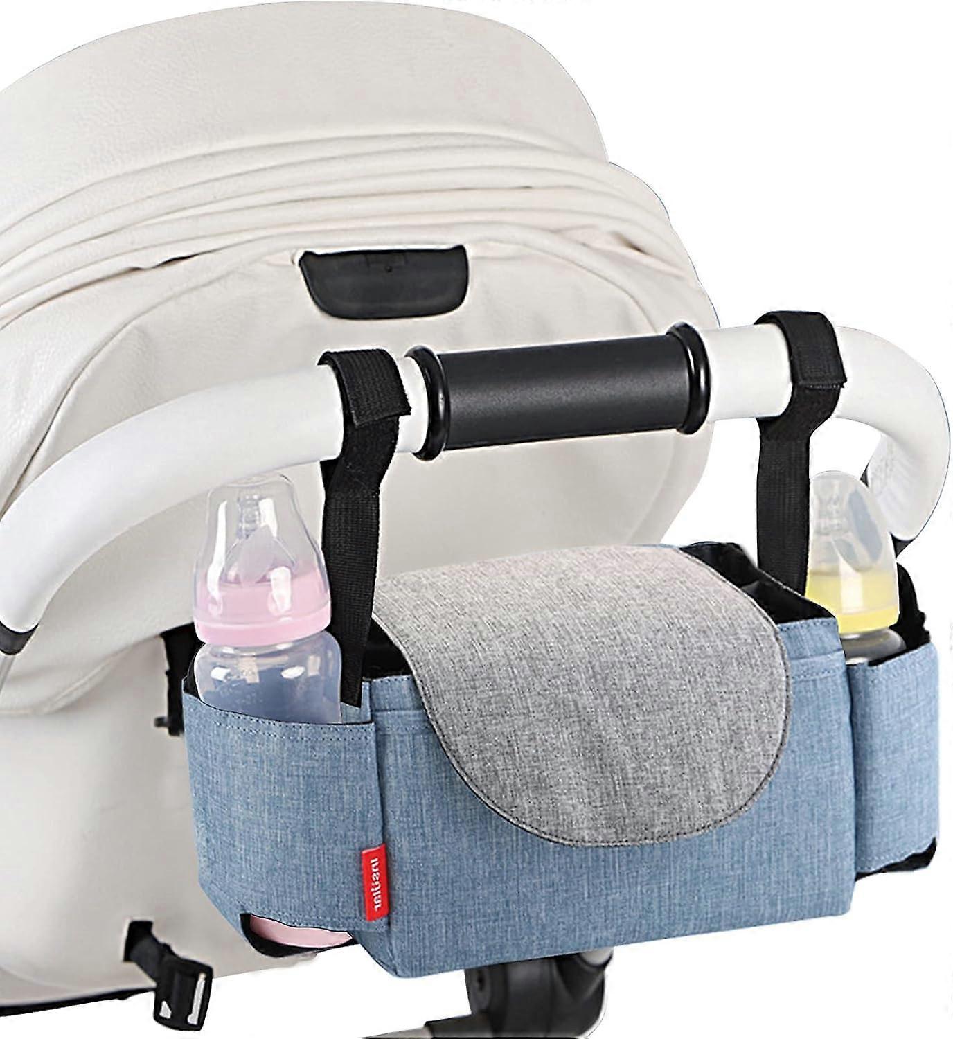 Pram or Stroller Organizer, Stroller Storage BagBlue