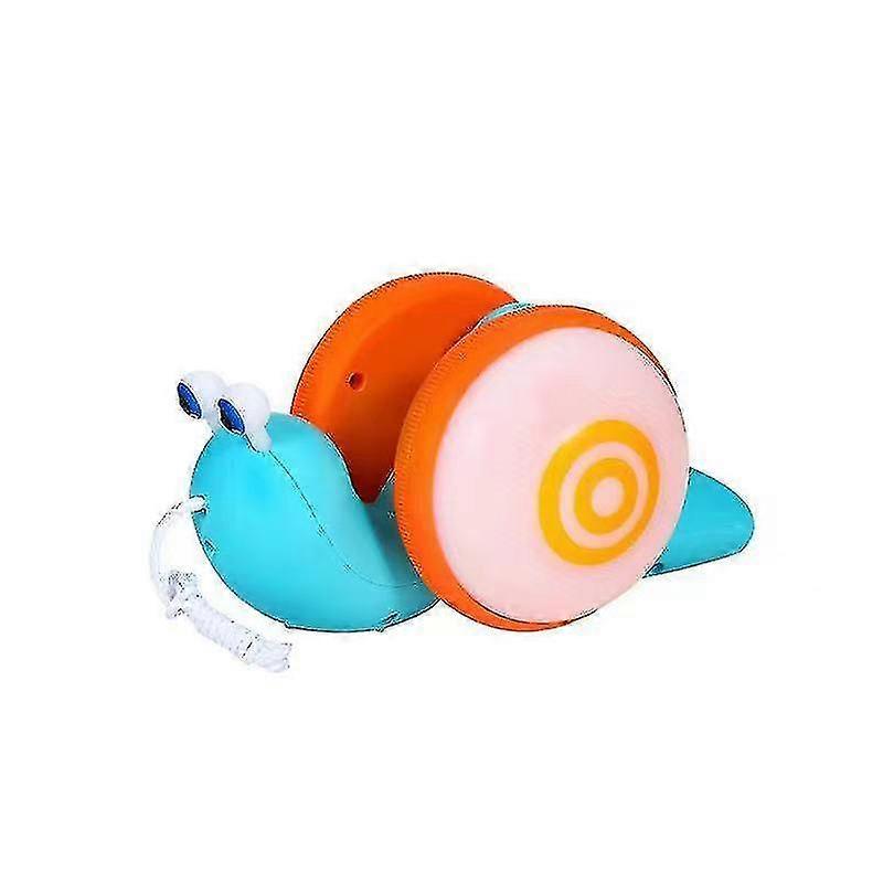 Jinxiu Snail Push Pull Toy For Toddlers Pull Along Walking Snail Toy Learning Toys And Sensory Development Educational(1pcs, Blue)