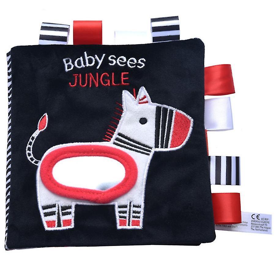 2 قطعة حمار وحشي الطفل رؤية تحفيز الافراج عن كتاب ، كتاب تعلم الأبجدية الإنجليزية للحيوان Az10026