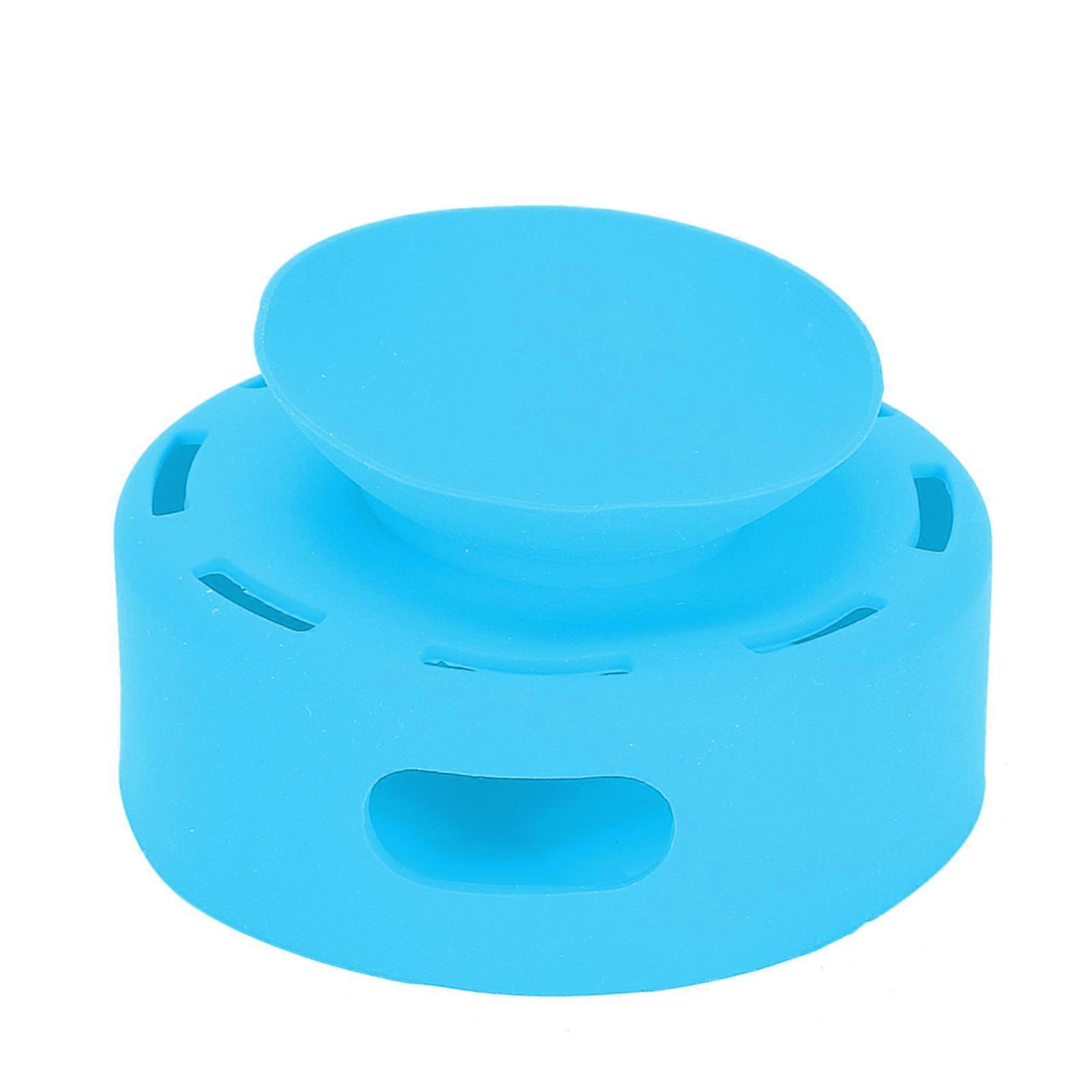 Speaker Silicone Case Space Saving Protective Cover Case With Suction Cup Holder For Dot 2 Speakers Blue