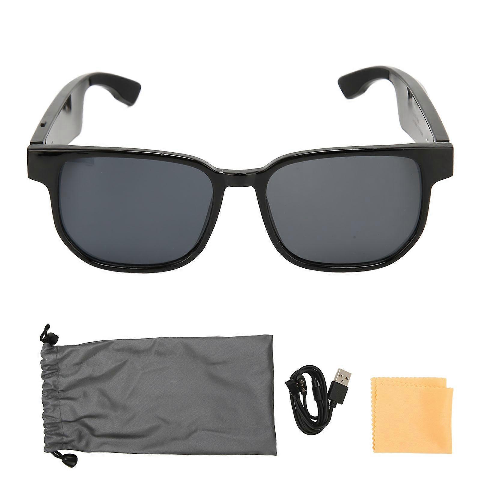 Bluetooth Sunglasses AI Smart Prevent Blue Light Voice Control Open Ear Style Smart Glasses for Listening Music and Calls