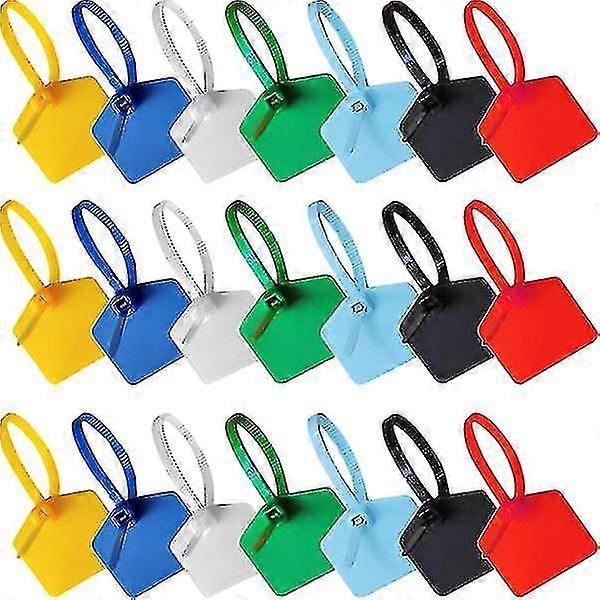 120pcs Label Cables Tags Marker Ties Labeling Tags Wire Zip Ties With Marking Label