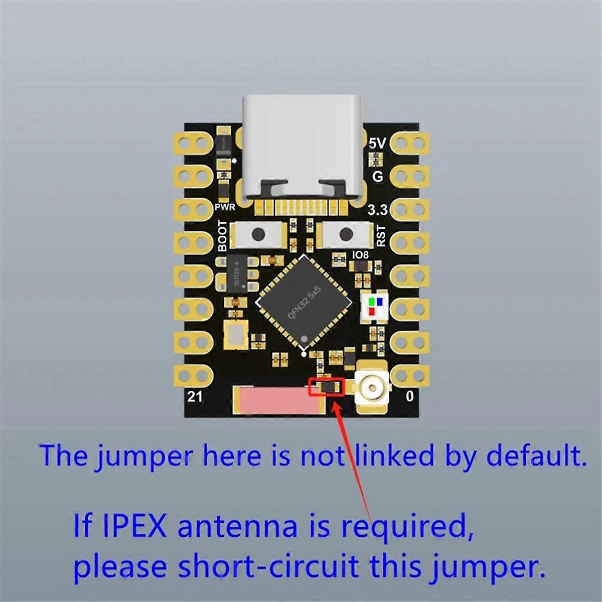 ESP32-C3 SuperMini V2 Plus Placa de desarrollo ESP32 C3 Mini WiFi ...