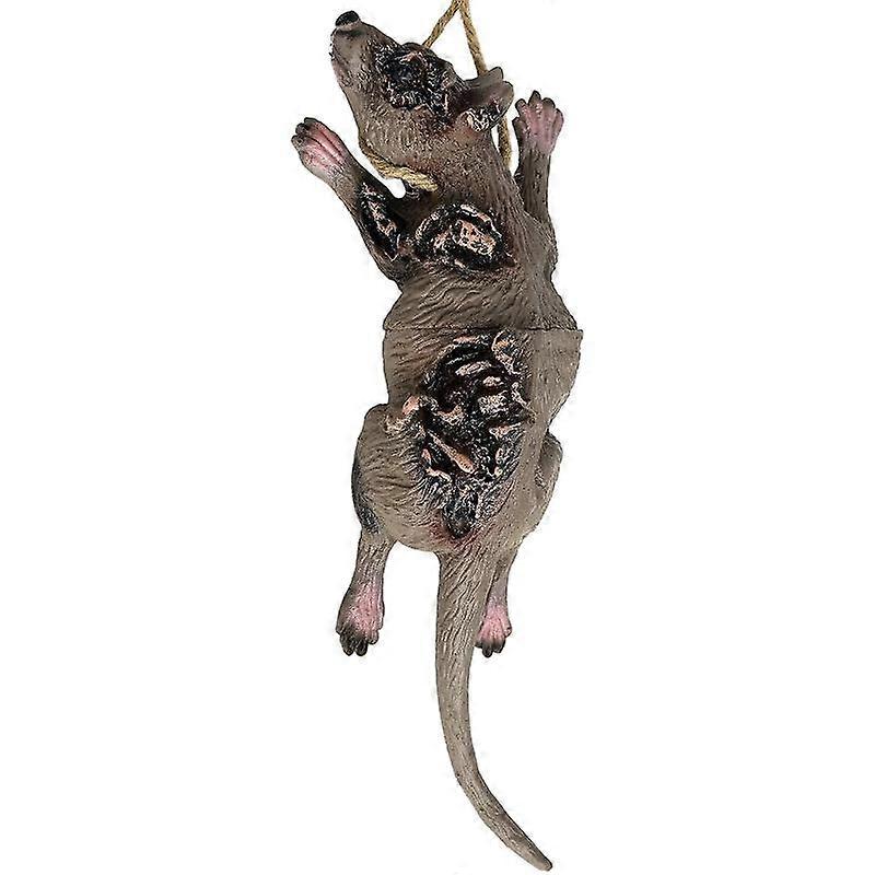 Barsinfi Feign Death Rat Scary Prank Trick Props Hanging Chain Halloween Party Decoration