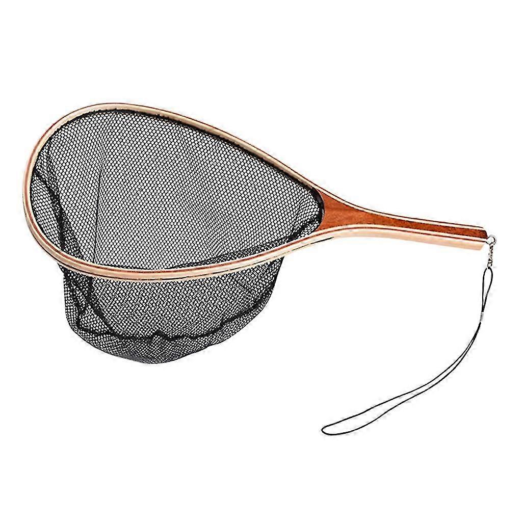 Fly Fishing Landing Net Catch Release Net Frame Black-nylon