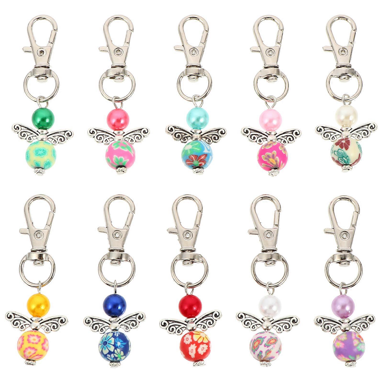 10pcs Angel Keychains Bag Pendant Angel Key Chain Chic Keychain Ornament