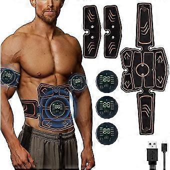 Erysin Ems Muscle Stimulator Ems Abdominal Exercise Equipment Ems Arm And Leg Trainer Abdominal Trainer Electric Stimulation With 10 Mode 30 Intens_FM