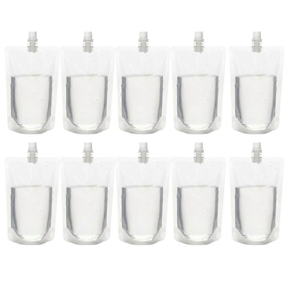 30Pcs 200ML Transparent Drinks Flasks Liquor Pouch Reusable Beverages Drinking Flasks