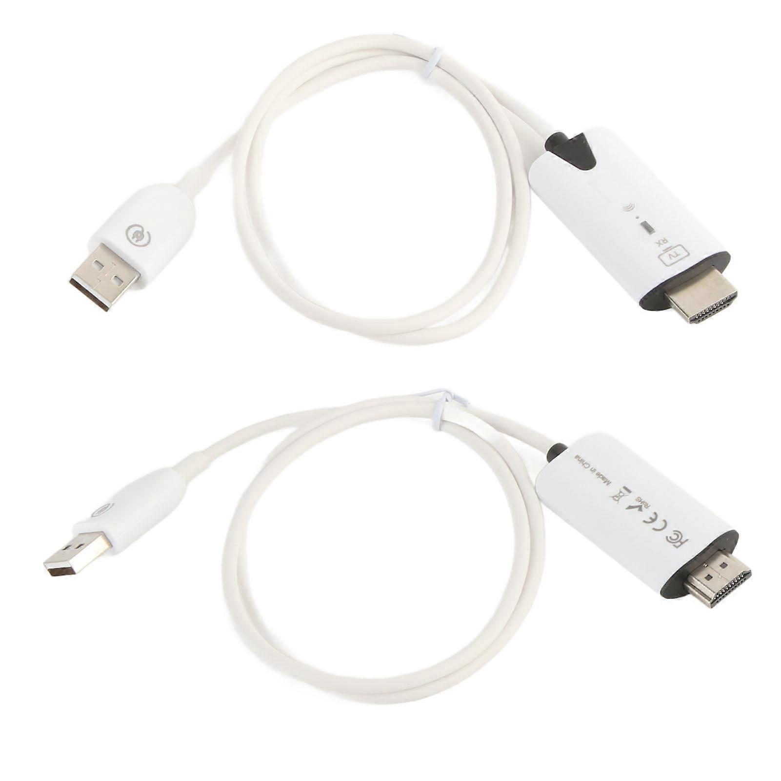 Wireless HD Multimedia Interface Transmitter Receiver 2.4GHz 5GHz USB 1080P Wireless HD Multimedia Interface Extender for Laptop PC Projector