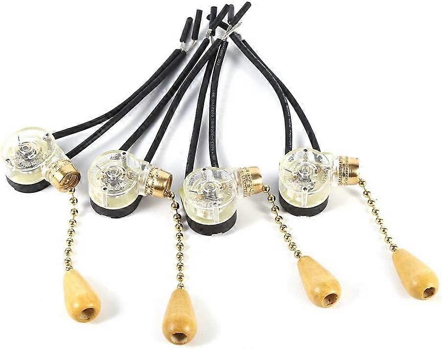 4 Pack Pull Switch Desk Bathroom Light Fan Switch Home Decor Pull Switch