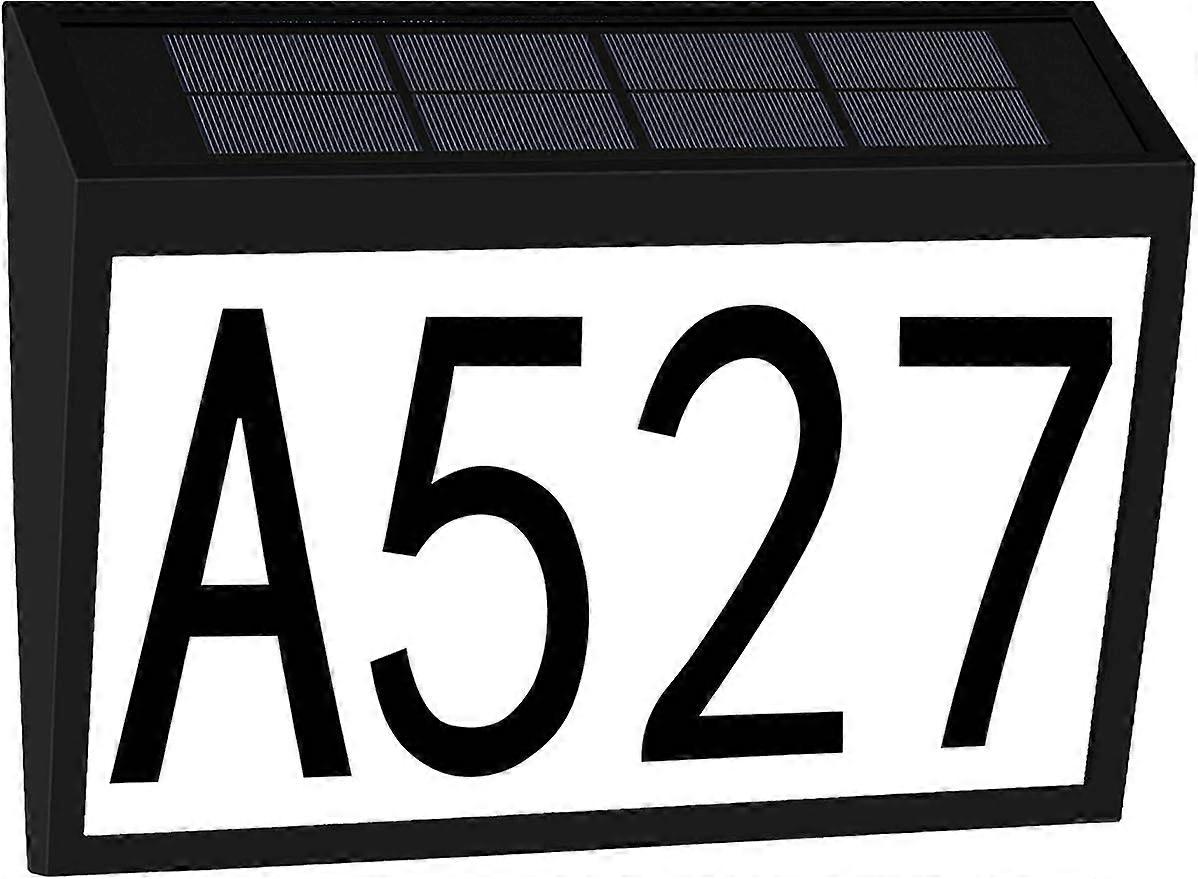 House Numbers Solar Powered Address Sign Solar House Numbers for Outside LED Lighted House Numbers for Houses Solar Address Numbers Waterproof Outdoor