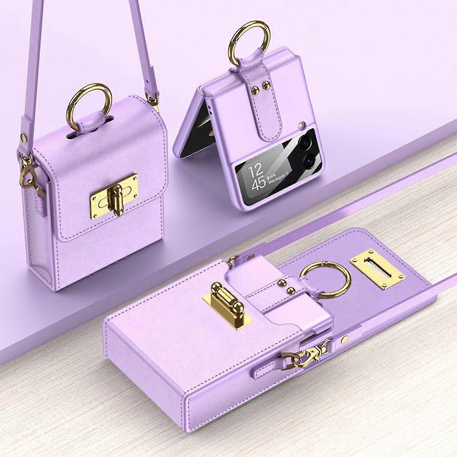 Wallet Case For Samsung Galaxy Z Flip 4, Pu Leather Case Z Flip 4 With Ring, Z Flip 4 Case