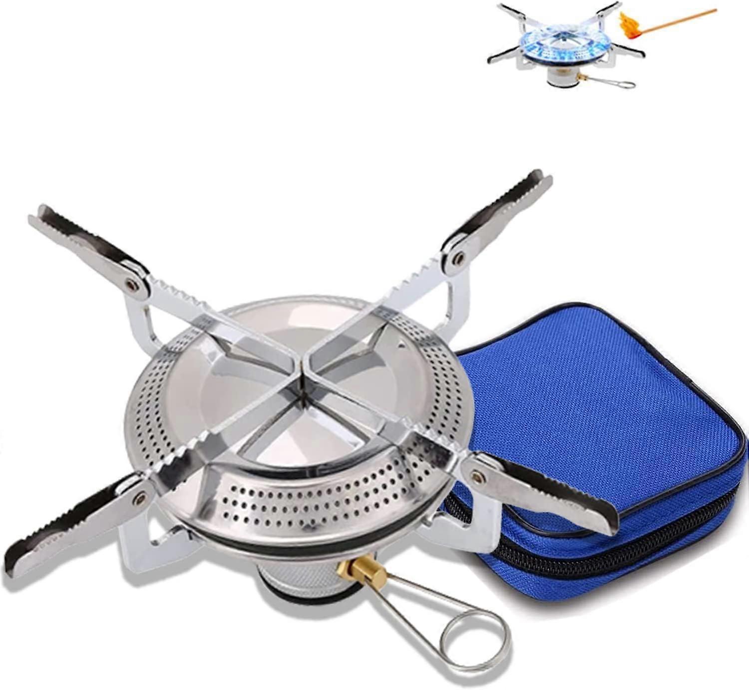 موقد تخييم محمول ، موقد غاز للتخييم مع حقيبة حمل ، موقد غاز صغير محمول وقابل للطي