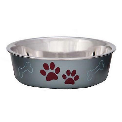 Loving Pets Metallic Dog Bowl Blueberry, 1 Count / Large