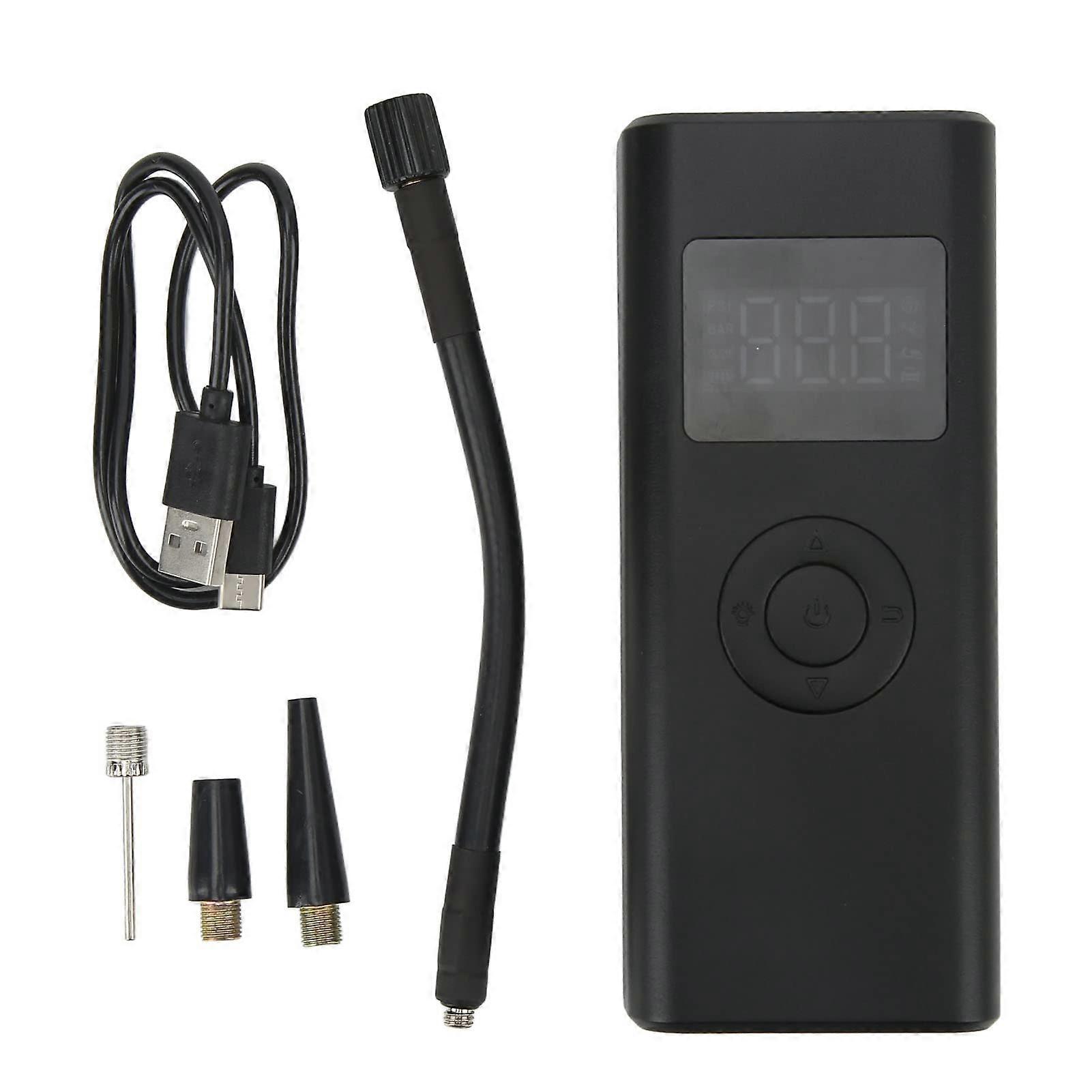 Portable Cordless Tire Inflator with LED Display Screen, USB C Charging, 150 PSI Power, and Compact Design