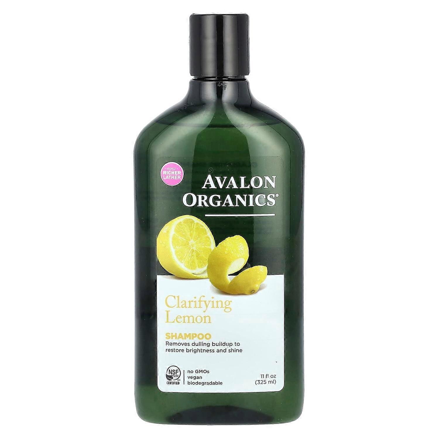 Avalon Organics, Shampoo, Clarifying Lemon, 11 fl oz (325 ml)