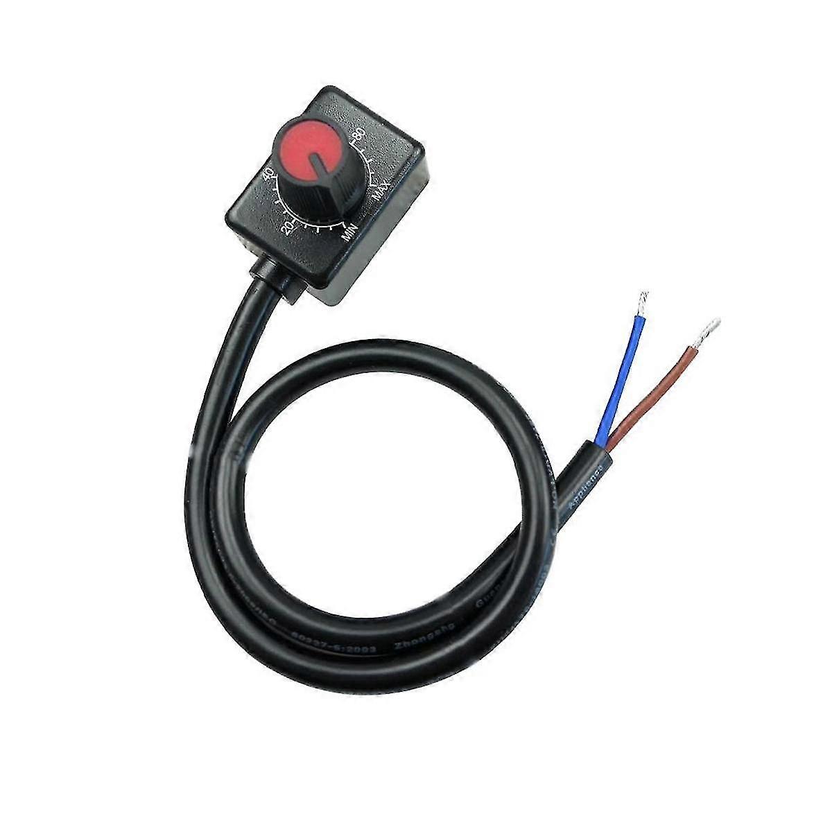 DC 0/1-10V Knob LED Dimmer, Low Voltage Passive Dimmer PWM Dimming compatible with 0-10V or 1-10V Dimmable Electronic LED Driver 1Pc