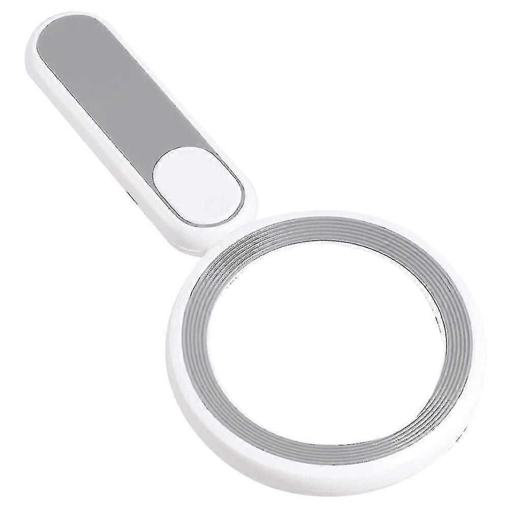 magnifying glass with light,3x handheld large magnifying glasses,gray
