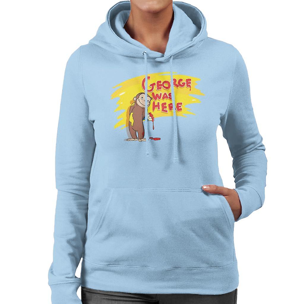 Curious George Was Here Women's Hooded Sweatshirt