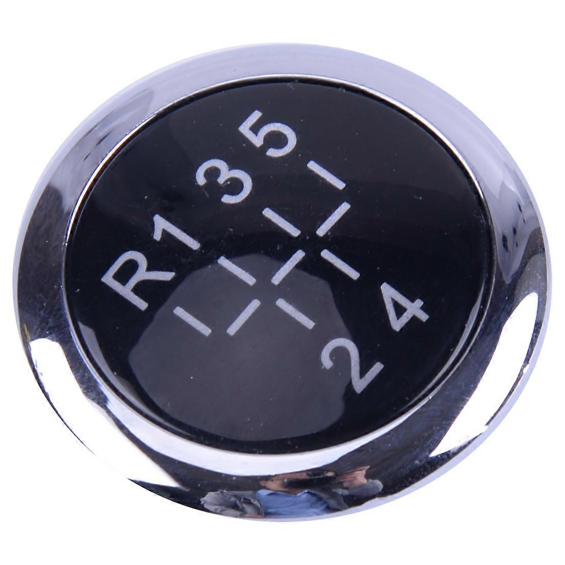 DWCX Black Silver 5 6 Speed Car Gear Knob Cap Top Insert Badge Fit for VAUXHALL OPEL ASTRA H CORSA D 2004-2008 2009 2010