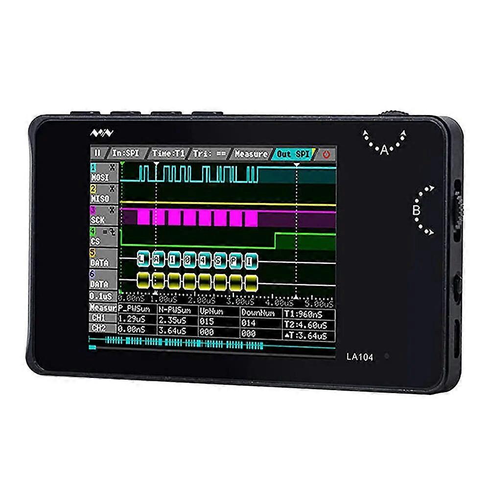 LA104 Logic Analyzer Pocket Size Handheld SPI I2C UART 100Msa/S Max Sampling Rate
