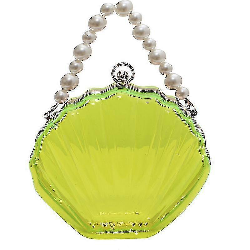 Läpinäkyvä Shell laukku Länsimainen tyyli Pearl Naisten Messenger Shoulder Retro Tekstuuri Laukku