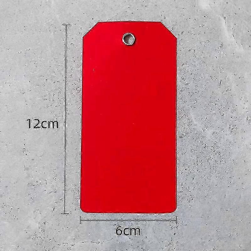 100PCS 6x12cm πλαστικές ετικέτες αποστολής πολύχρωμες κενές ετικέτες επισήμανσης αδιάβροχες