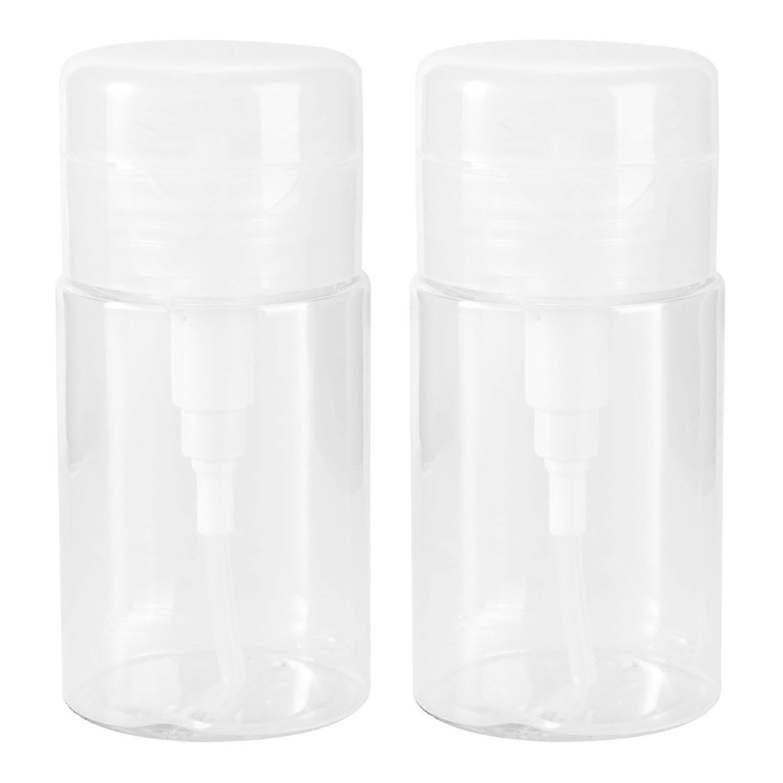 2pcs Bottles Empty Pp Plastic Practical Storage Bottle Travel Makeup Bottle For Toner
