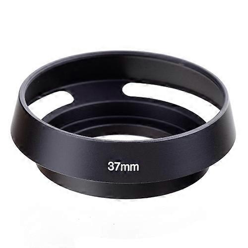37mm Metal Vented Lens Hood for Leica(Black)