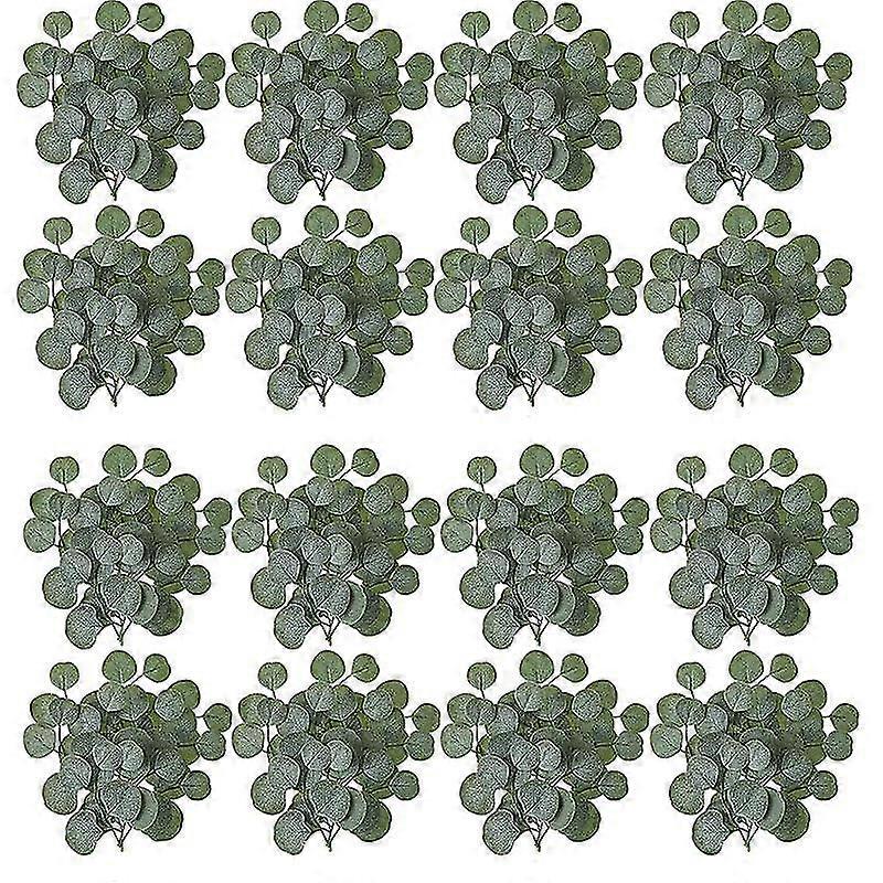 200 Pieces Artificial Eucalyptus Leaves Stems Faux Greenery Fall Stems Eucalyptus Stems With Leaves