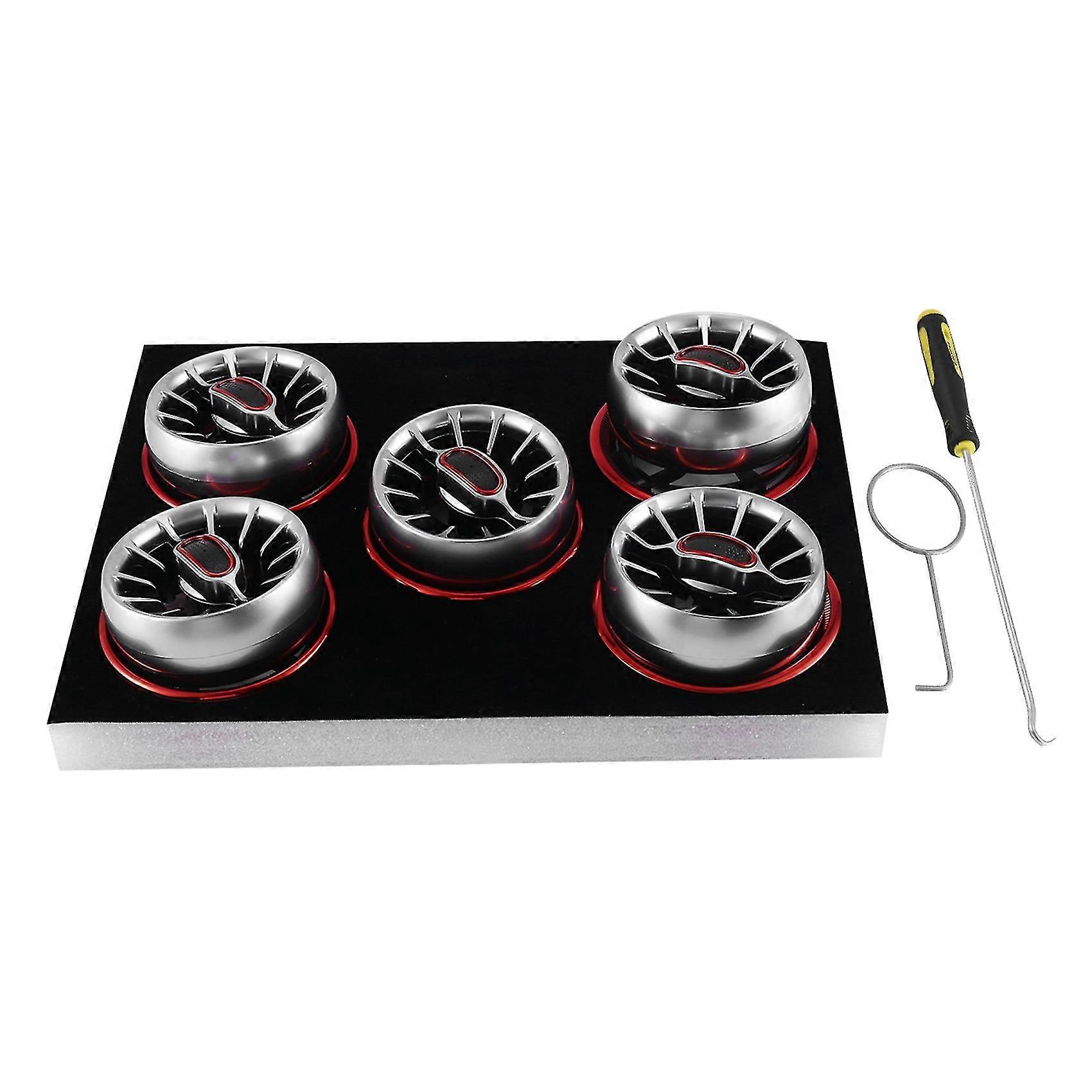 Car Console Air Conditioner Ac Vent Outlet Turbo Style For C Glc Class W205 X253 2015-2019(red)