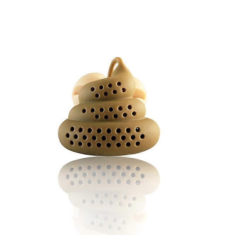Poo Turd Shape Silicone Tea Strainer Filter Infuser Prank Trick Props Drink Tool KAESI