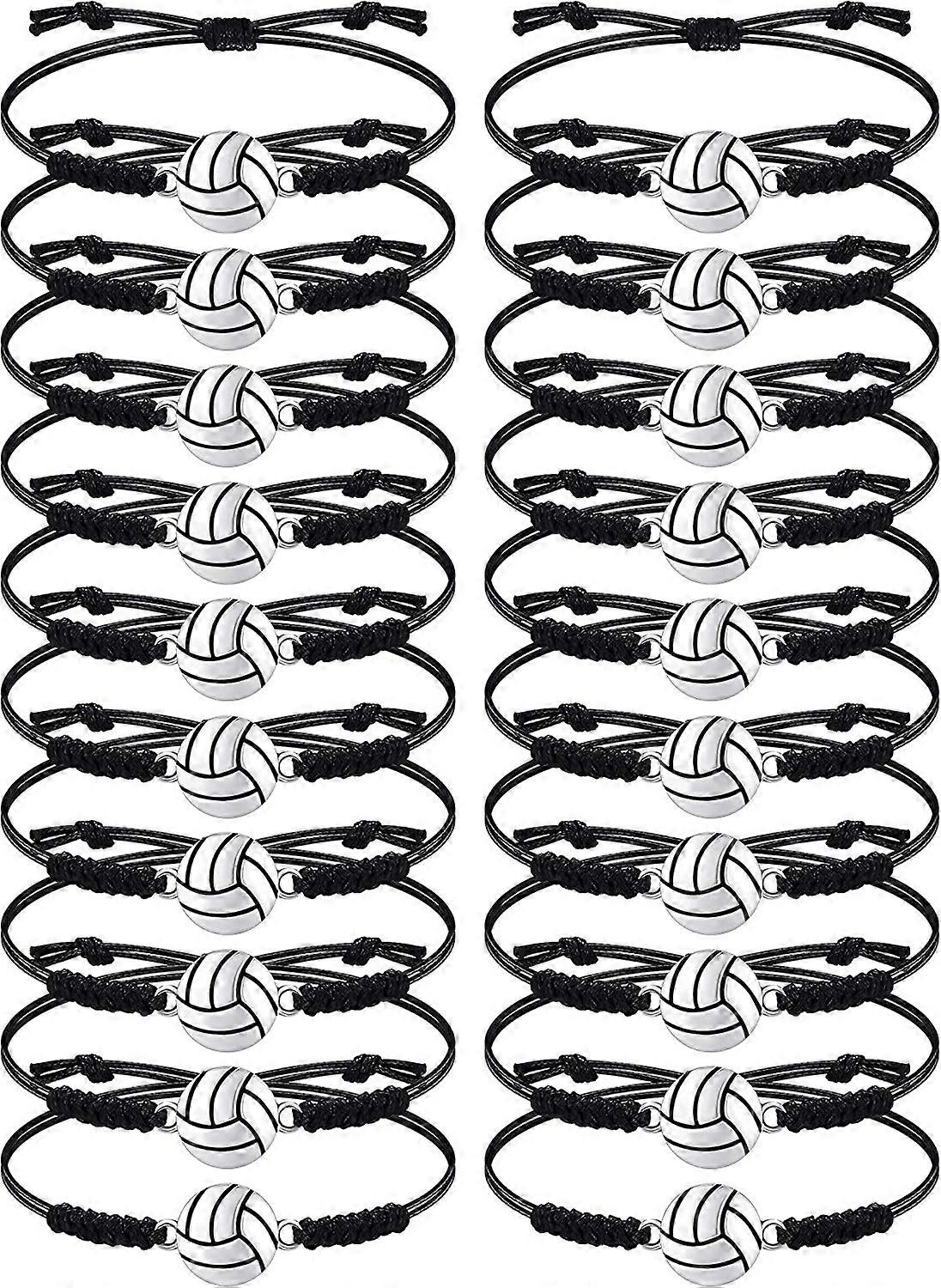 20 Pieces Volleyball Bracelets Adjustable
