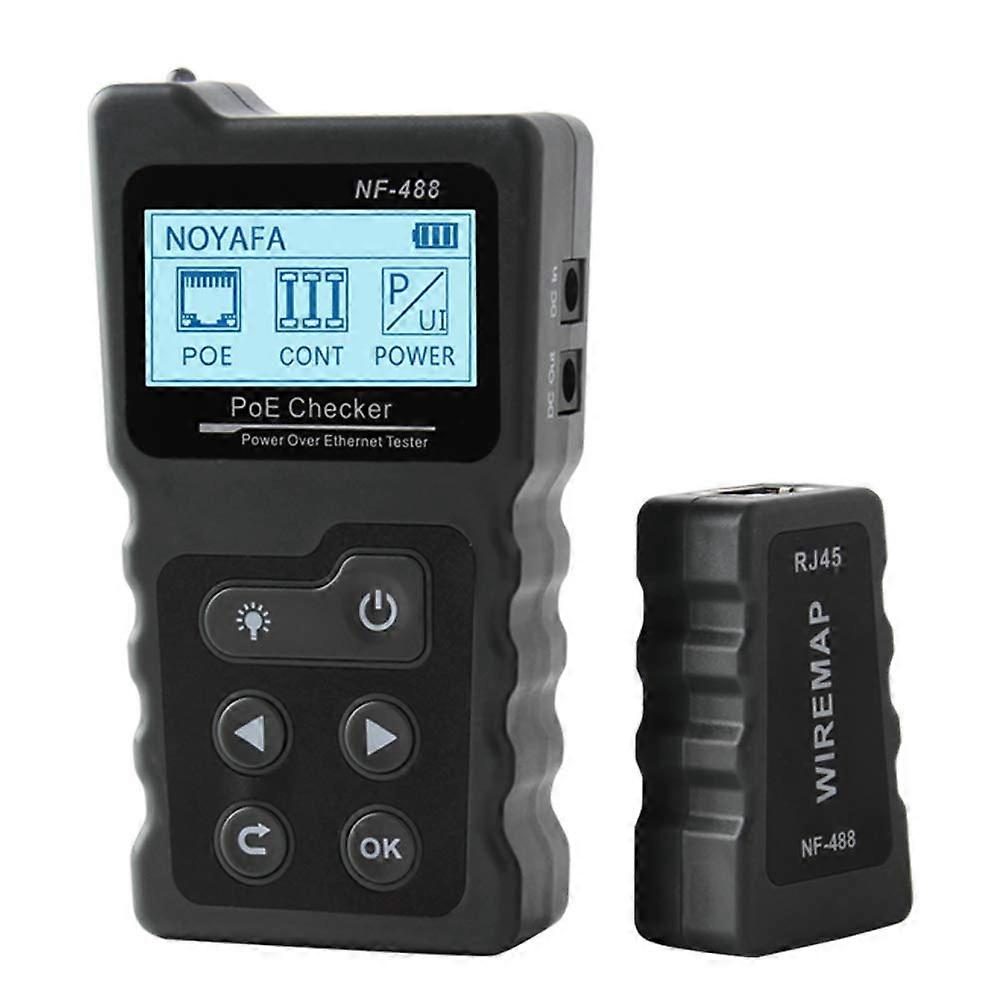 PoE Voltage and Current Tester with NF-488 Cable Tester