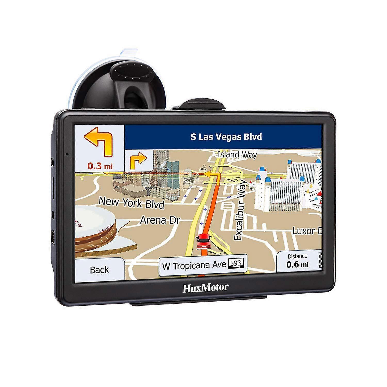 Truck GPS Navigation System, 7 inch Capacitive screen Lorry SAT NAV GPS Satellite Device with Speedcam Voice Guiding Touch Screen and UK EU Lifetime N