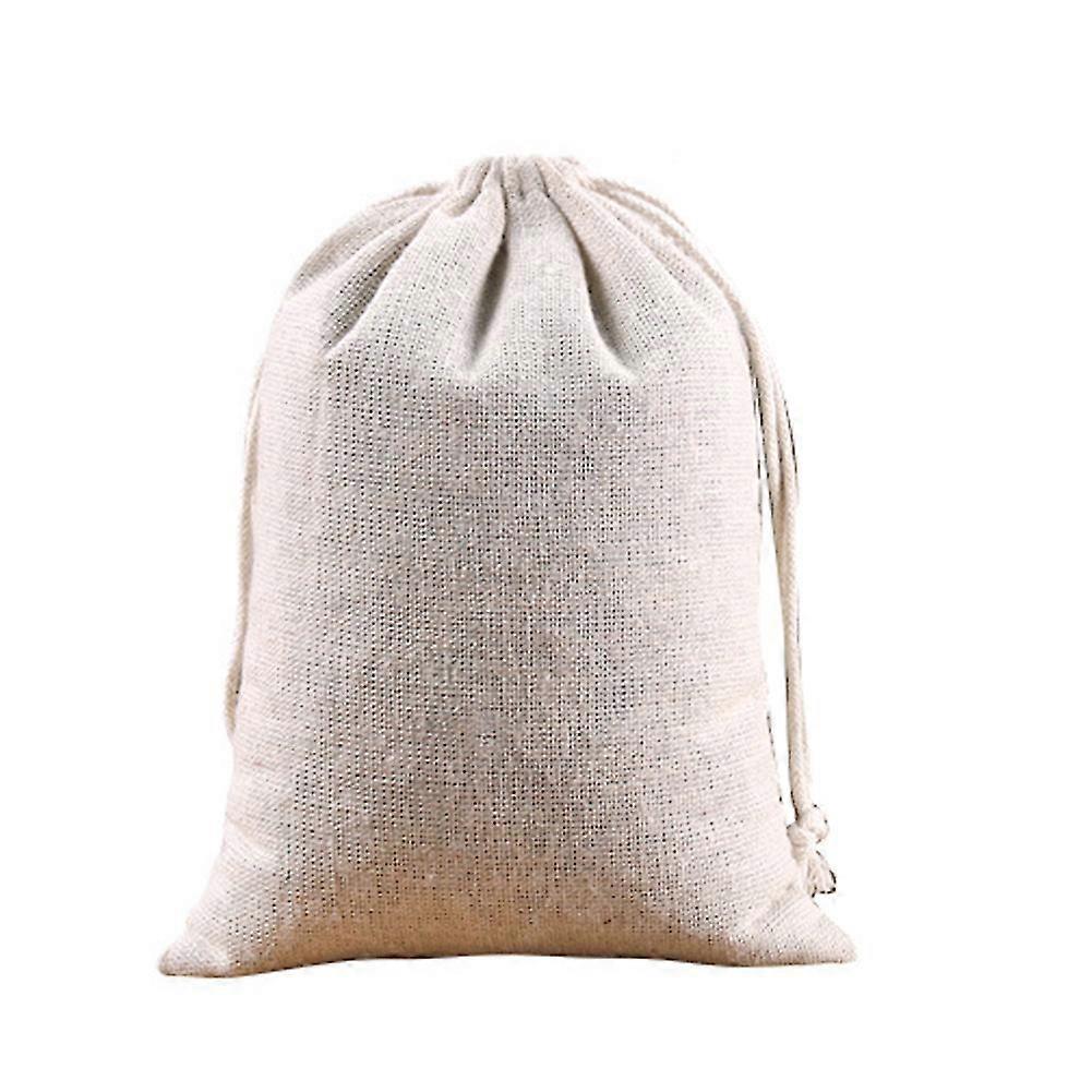 50stk musselin poser snor bomull poser, økologisk bomull stoff poser -8 * 10cm