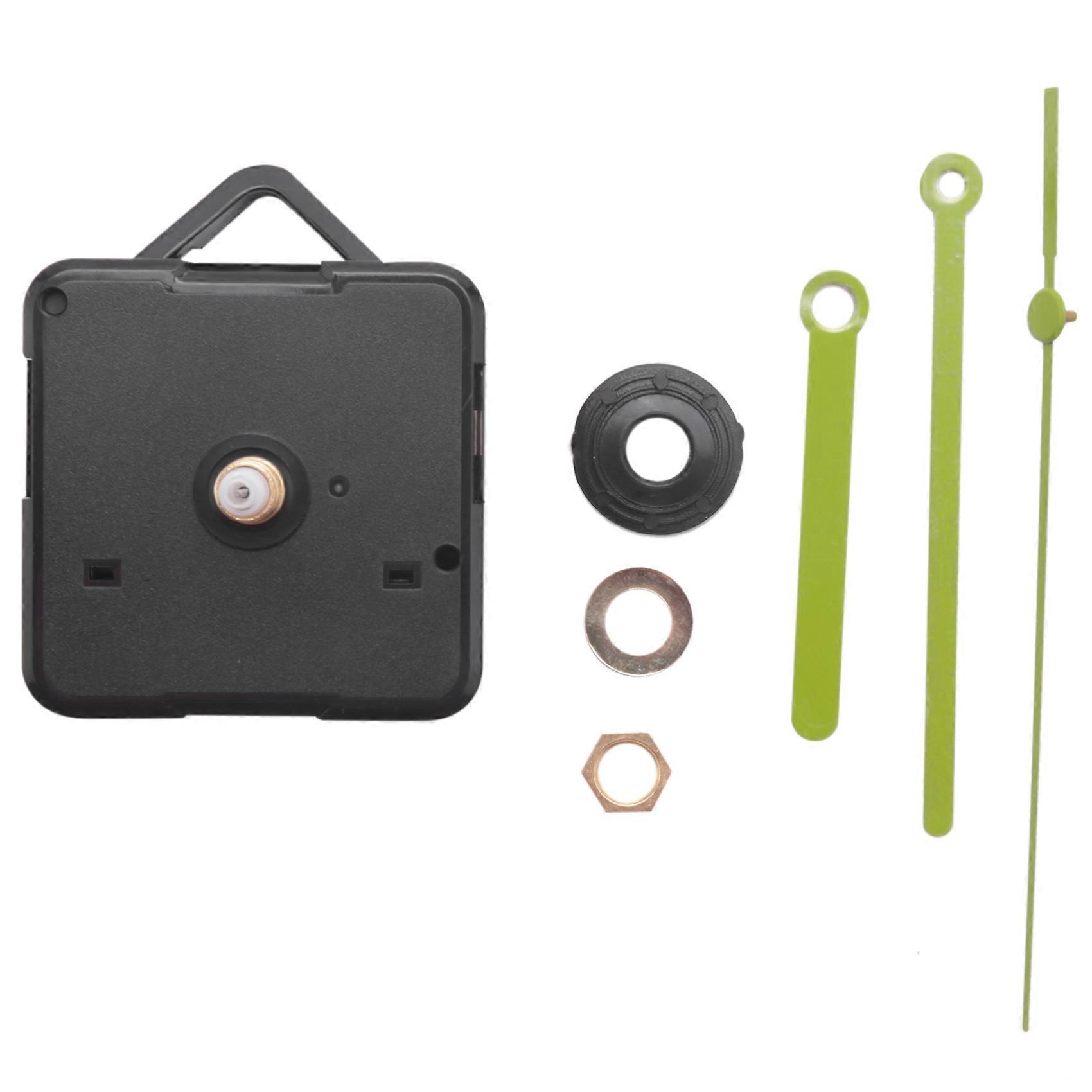 Quartz Movement Wall Clock Movement Mechanism With Green Hands Silent Mode DIY Repair Replace Parts Kit Home Decorations
