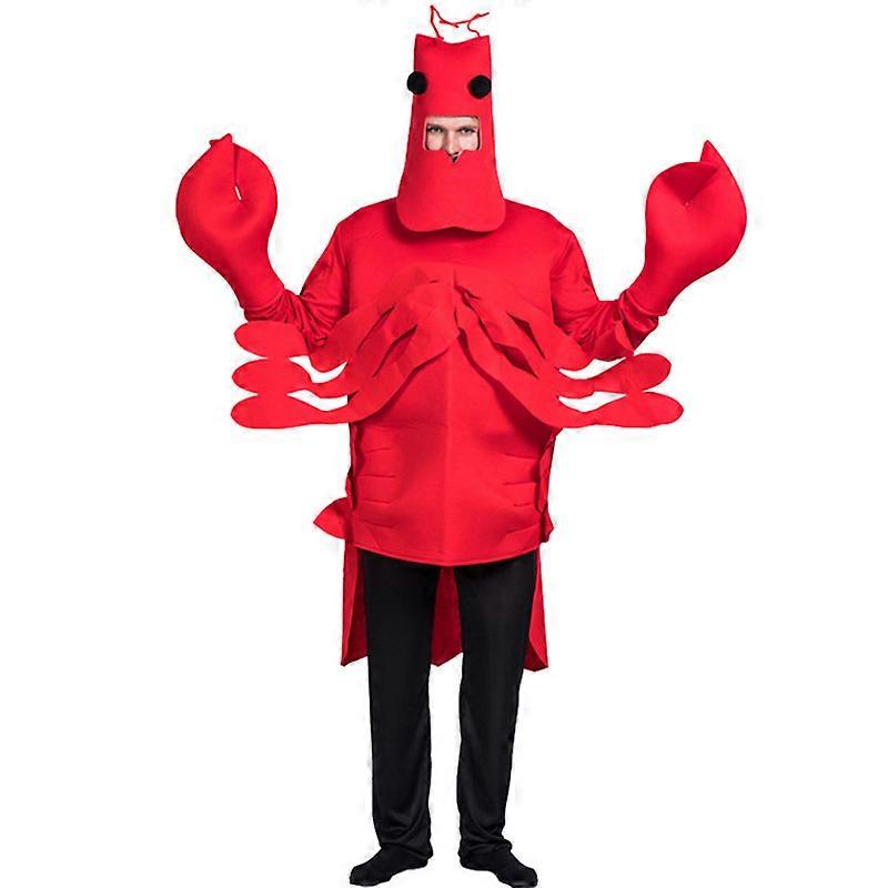 Men's Halloween Lobster Costume(Red, OneSize)