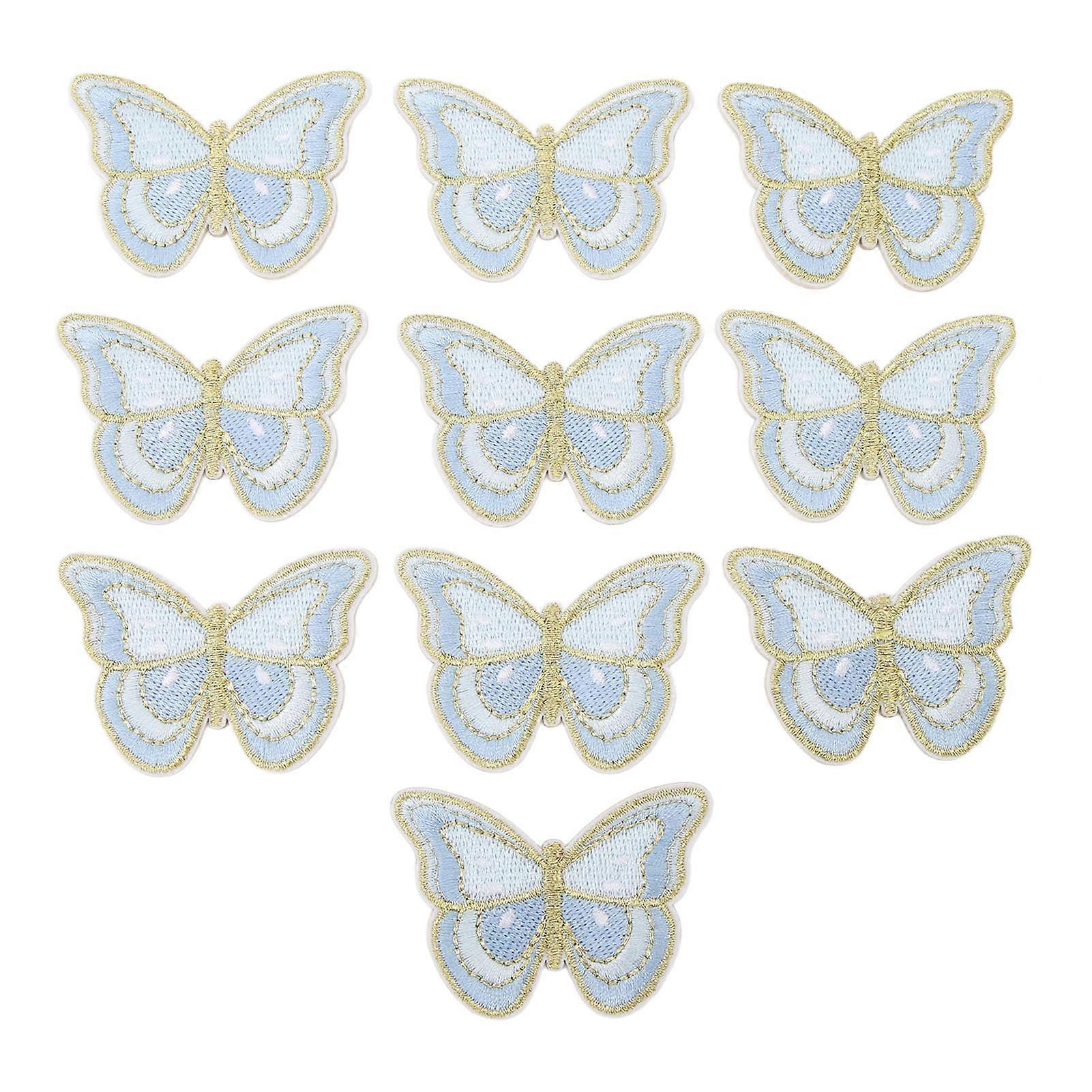 10Pcs Sew On Patches 2.3in Long 1.5in Wide Easy to Use Multi Purpose Embroidery Applique for Craft DIY Projects