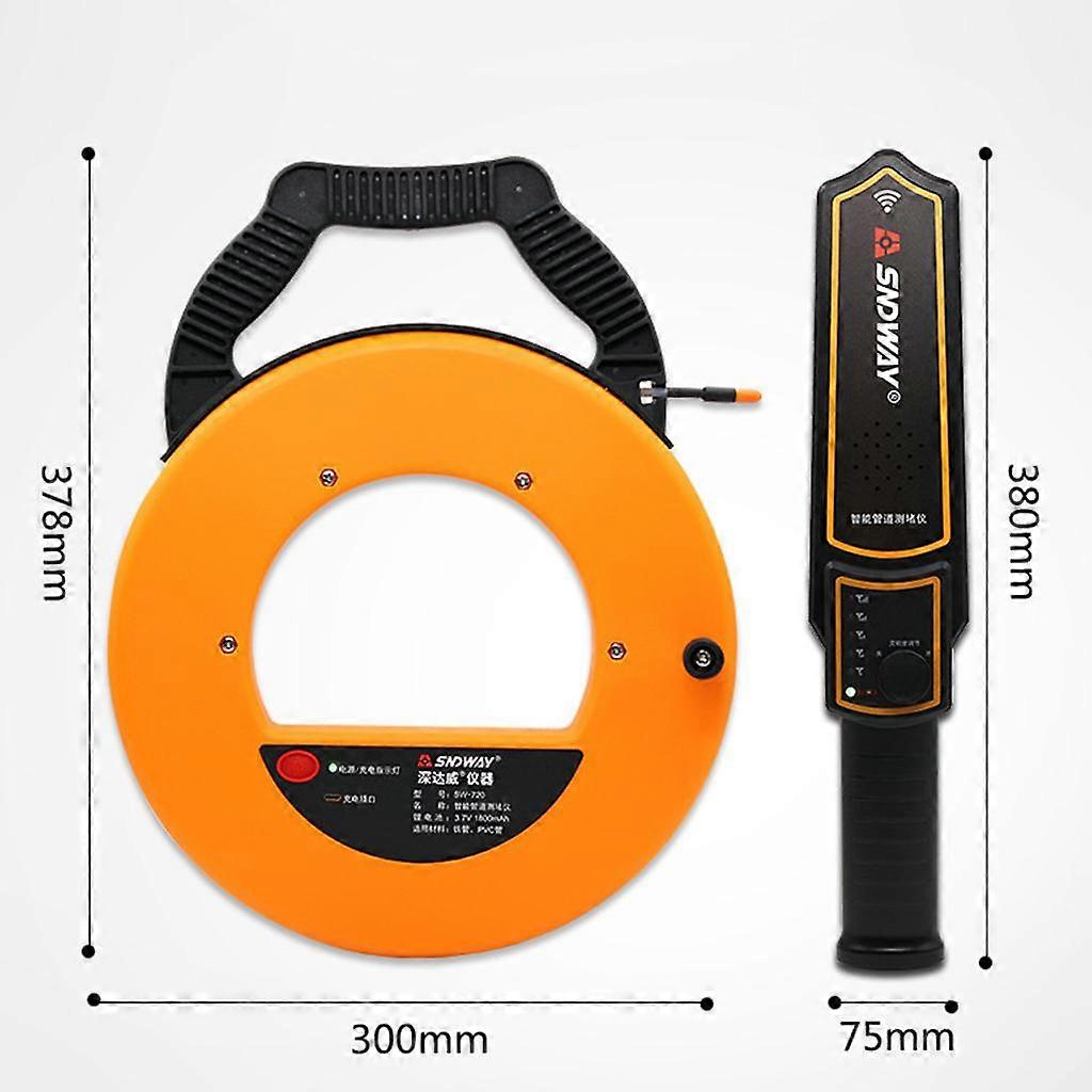 30m Pipe Blockage Detector Scanner Pipeline Clogging Finder for Plumbers