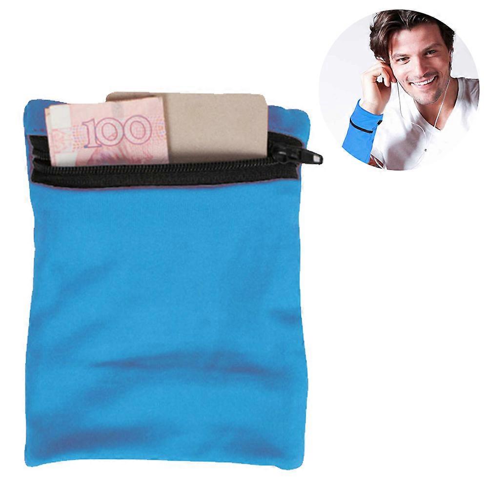 Travel Wrist Wallet Pouch With Zipper Pocket - Lightweight and Stretchy