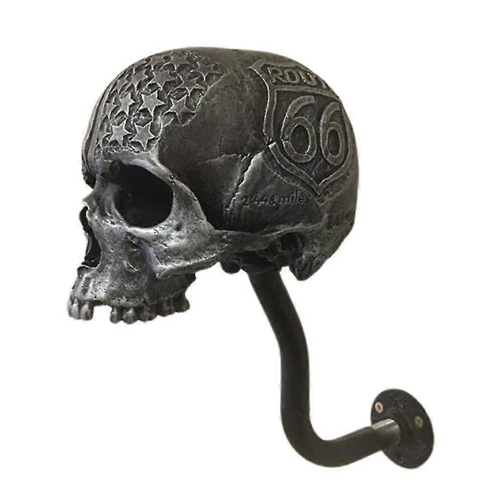 Support de casque mural Support de casque Skull Helmet Rack Hanger Resin Craft