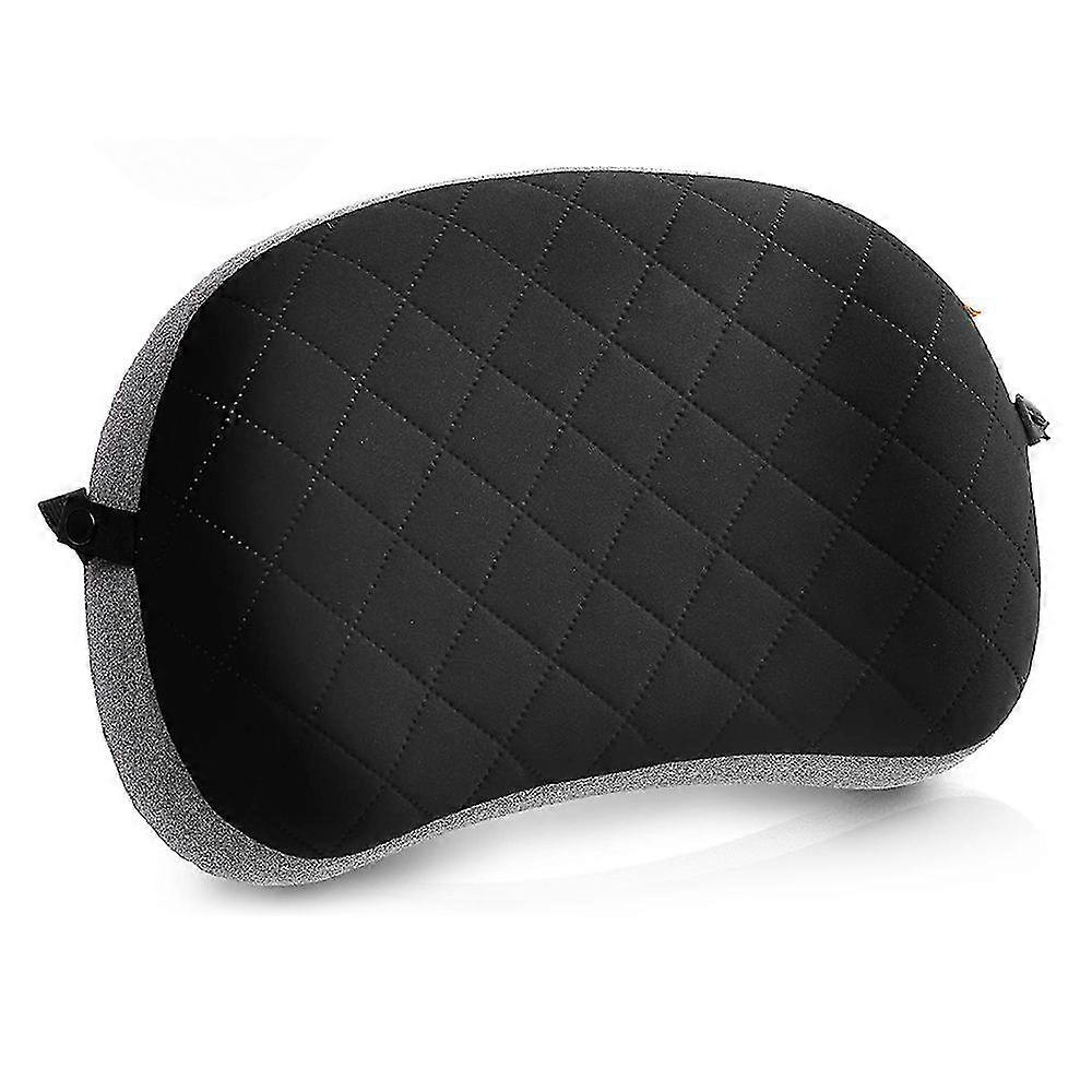 Inflatable Pillow with Removable Pillow Cover, Ultralight and Ergonomic design suitable for Camping and Traveling to support Neck and Lumbar