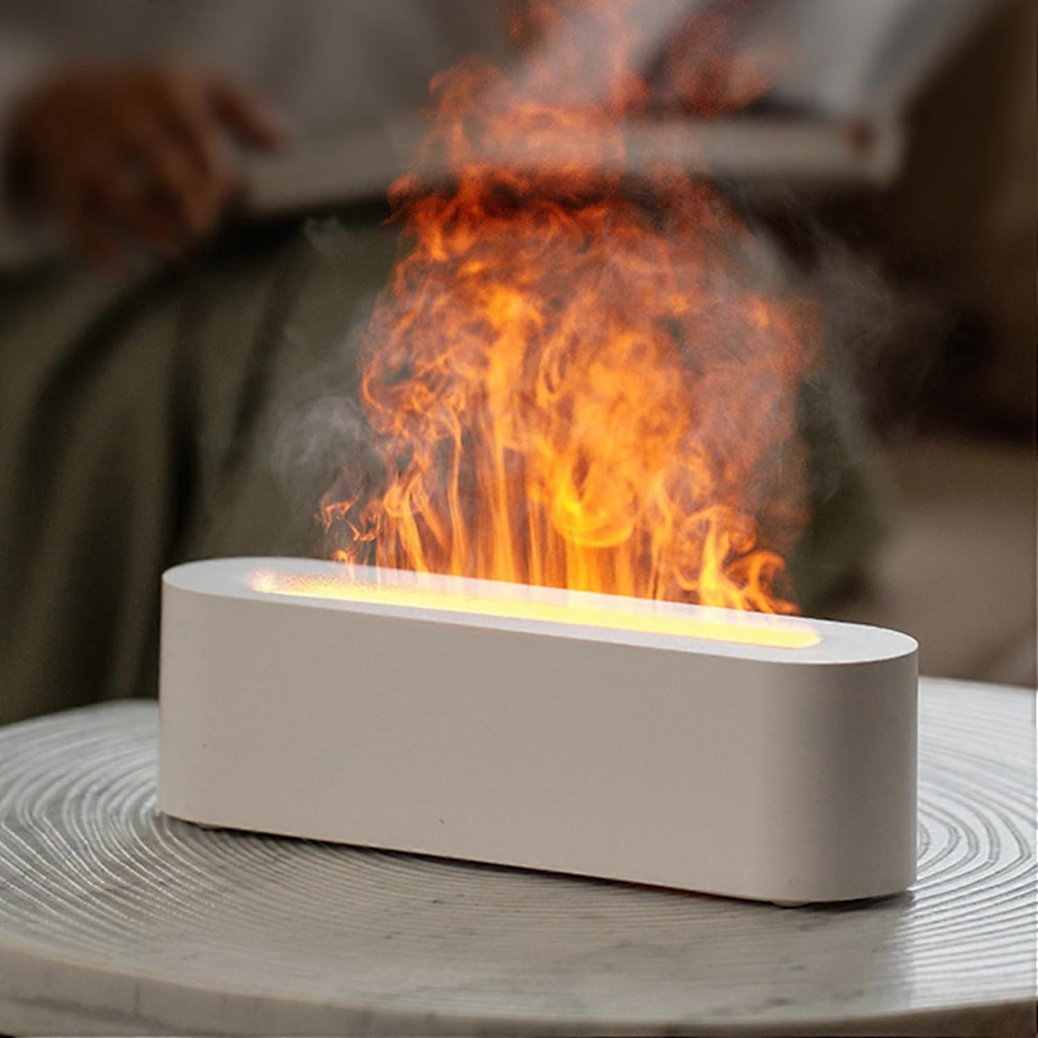 Essential Oil Diffuser, Fireplace Flame Aromatherapy Diffuser, 150ml Ultrasonic