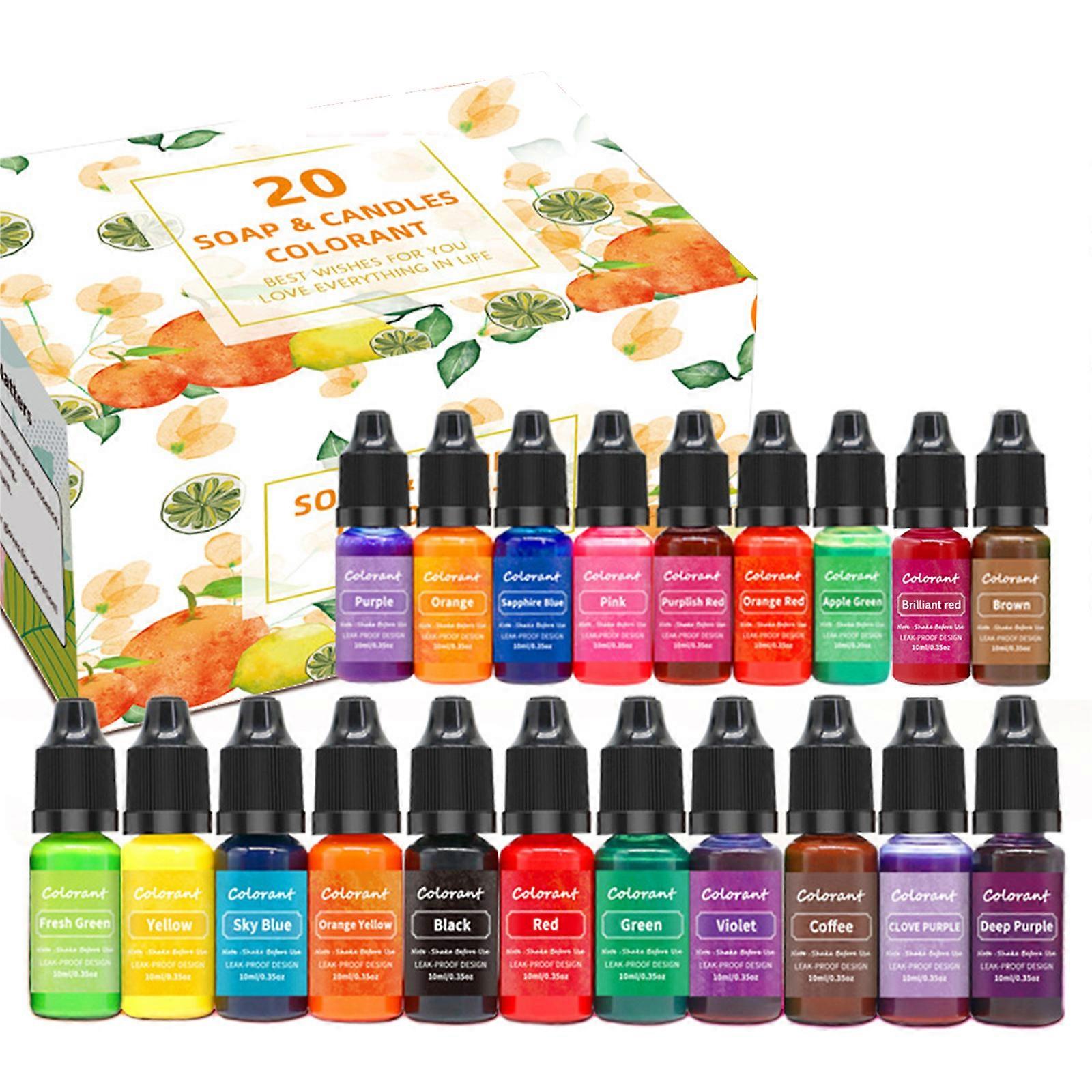 High Concentration Candle Wax Color Dye Liquid Colors for Soap Coloring Bath